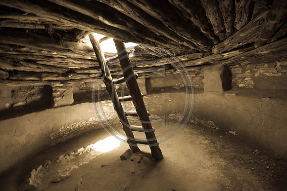 Inside the kiva