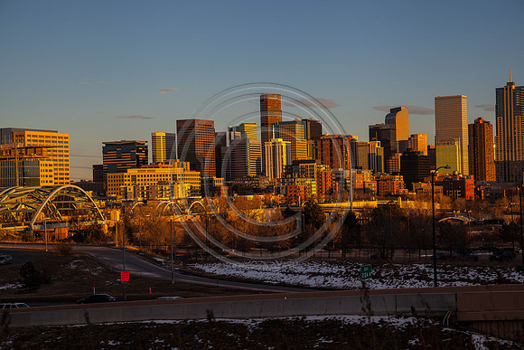 Sunset over Denver